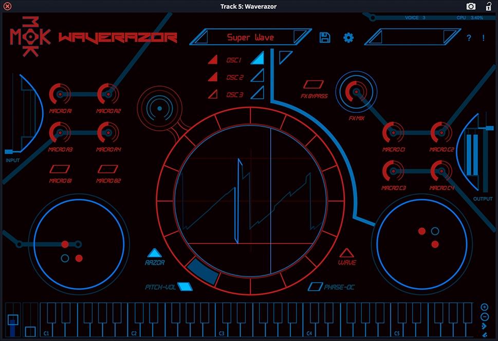 MOKWaveRazor,声音合成.